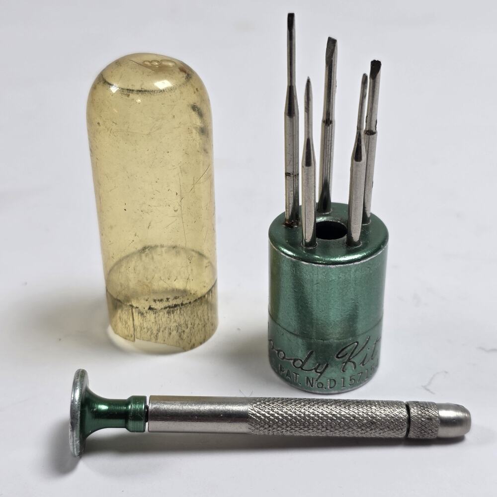 Vintage Moody Kit Mini Precision Screwdriver Set Watchmaker Jewelers Tool USA